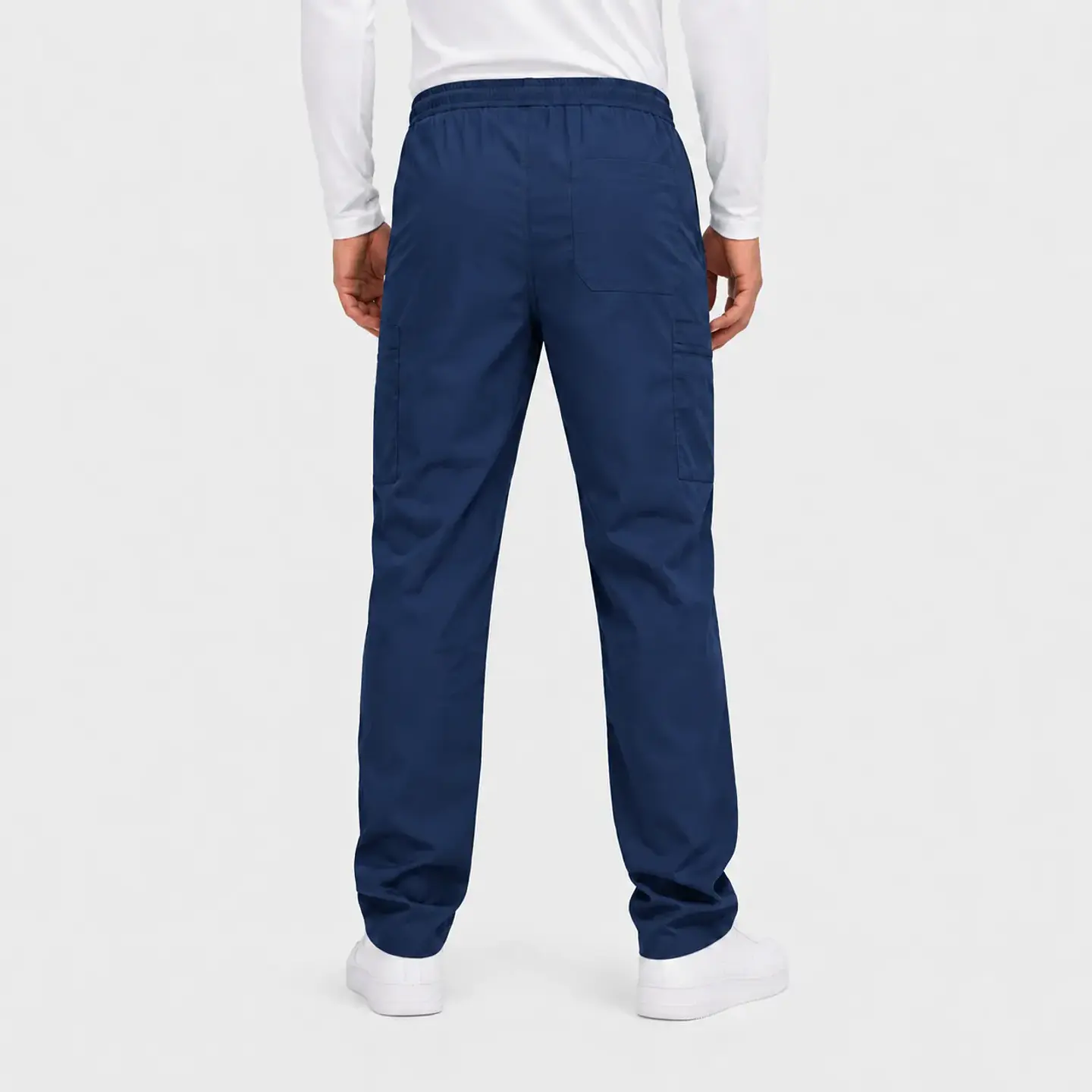 Pantalón Clínico Cargo Poplin Azul Marino Hombre 3