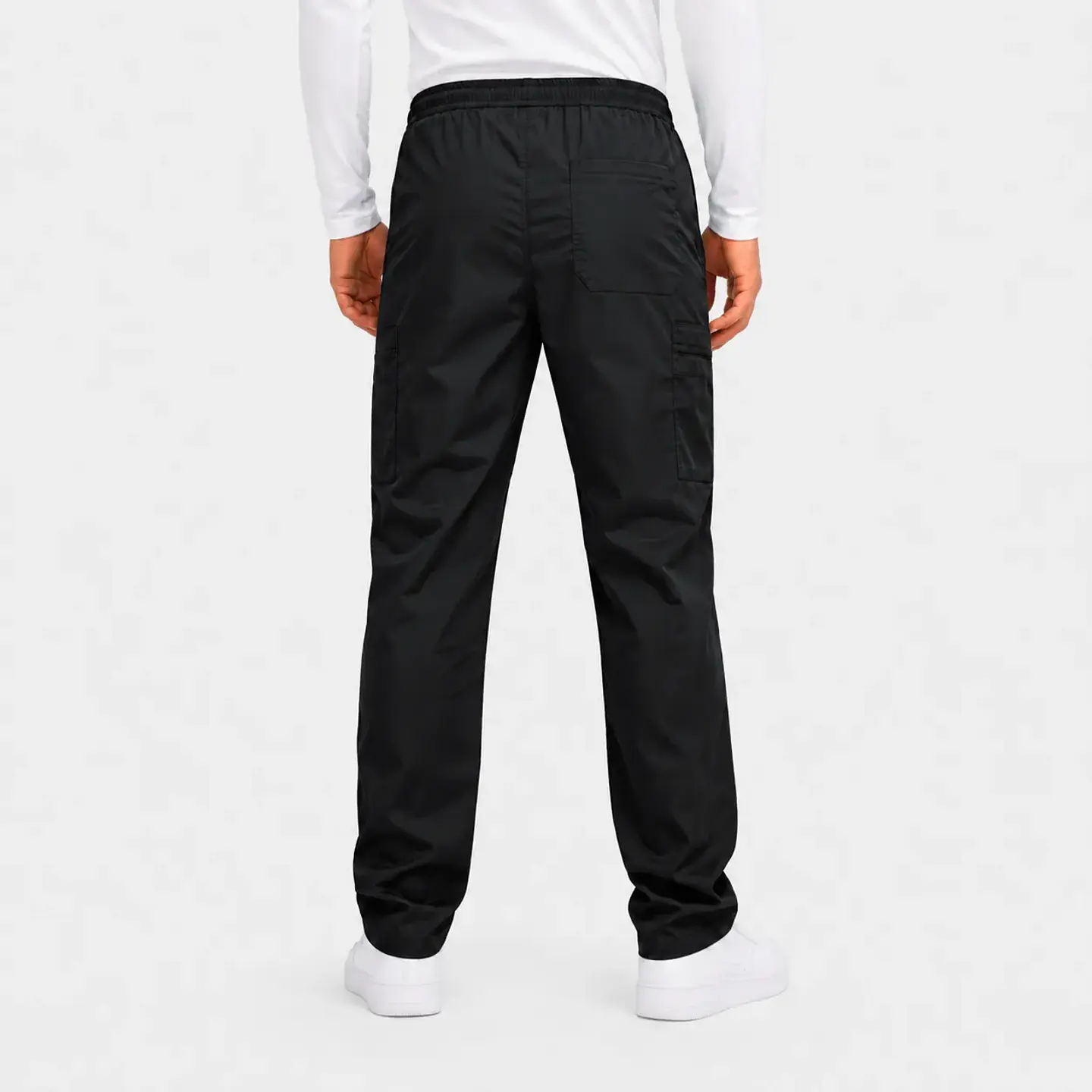 Pantalón Clínico Cargo Poplin Negro Hombre 3