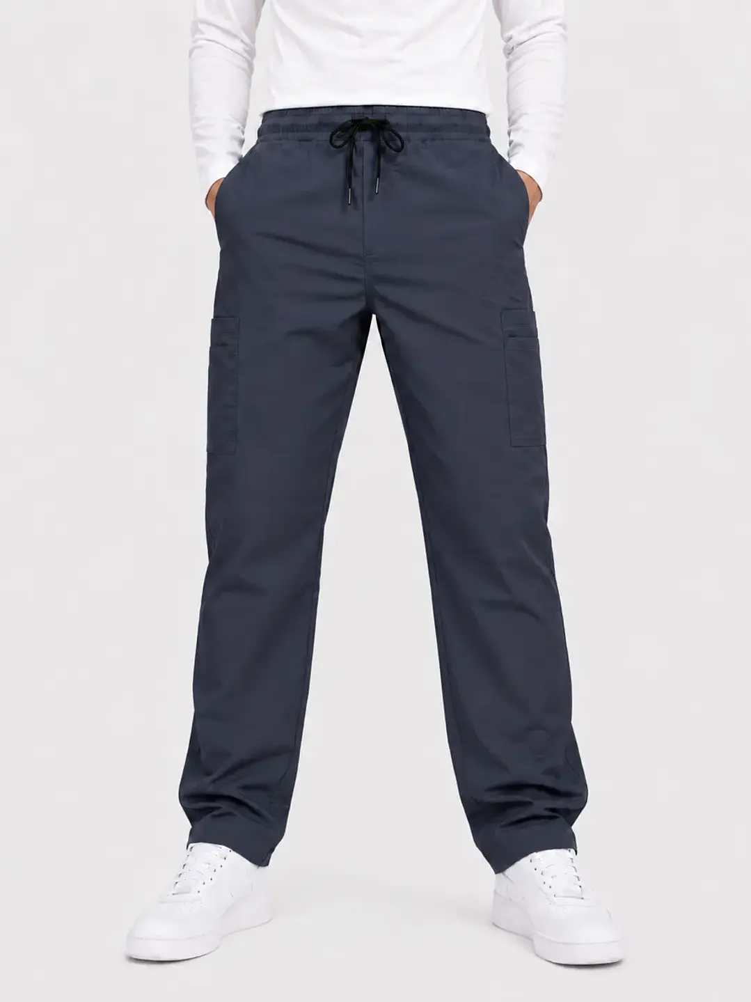 Pantalón Clínico Cargo Poplin Gris Hombre - Uniformes clínicos Égida Chile