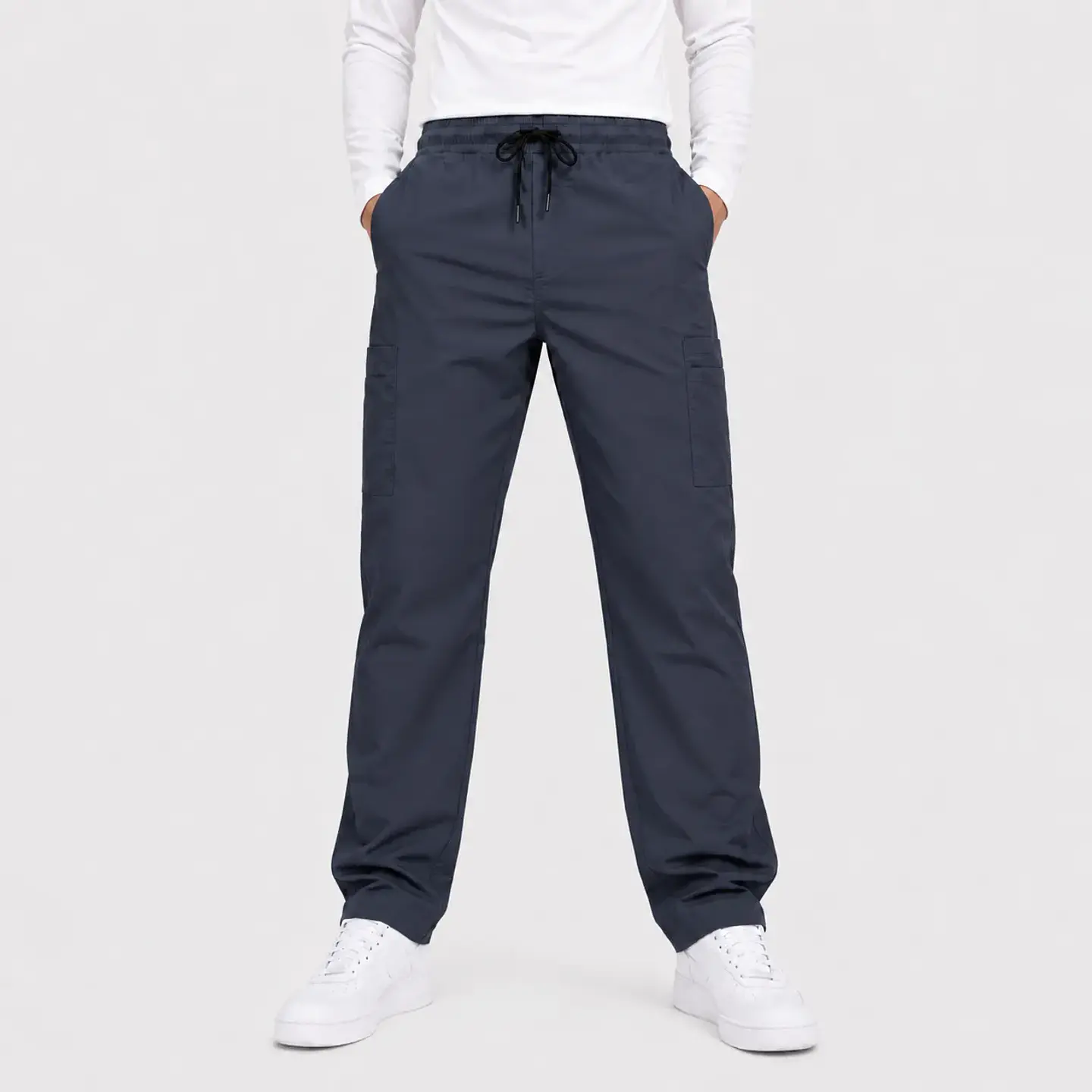 Pantalón Clínico Cargo Poplin Gris Hombre 3
