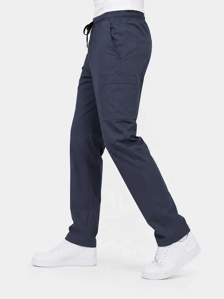 Pantalón Clínico Cargo Poplin Gris Hombre 2