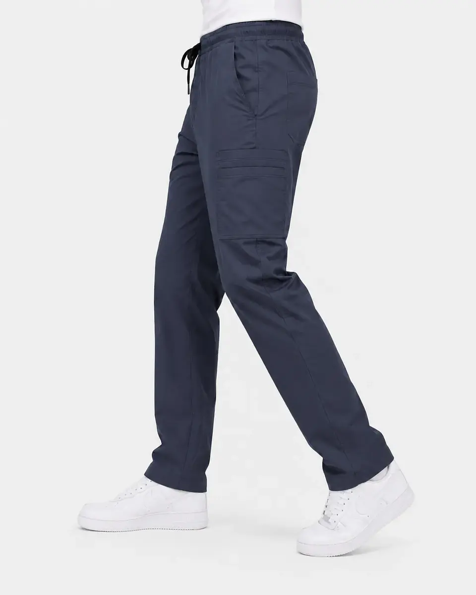 Pantalón Clínico Cargo Poplin Gris Hombre 2