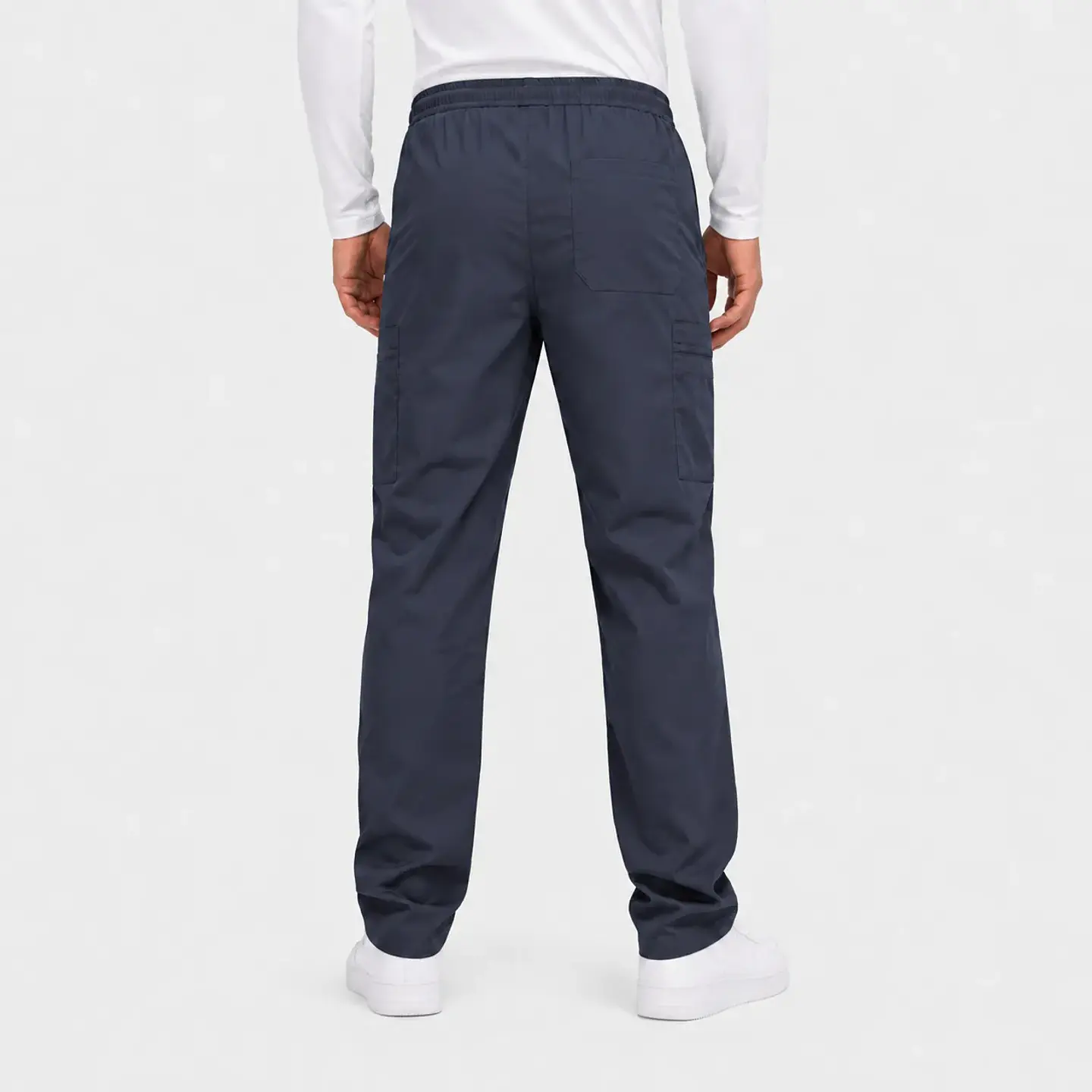 Pantalón Clínico Cargo Poplin Gris Hombre 4