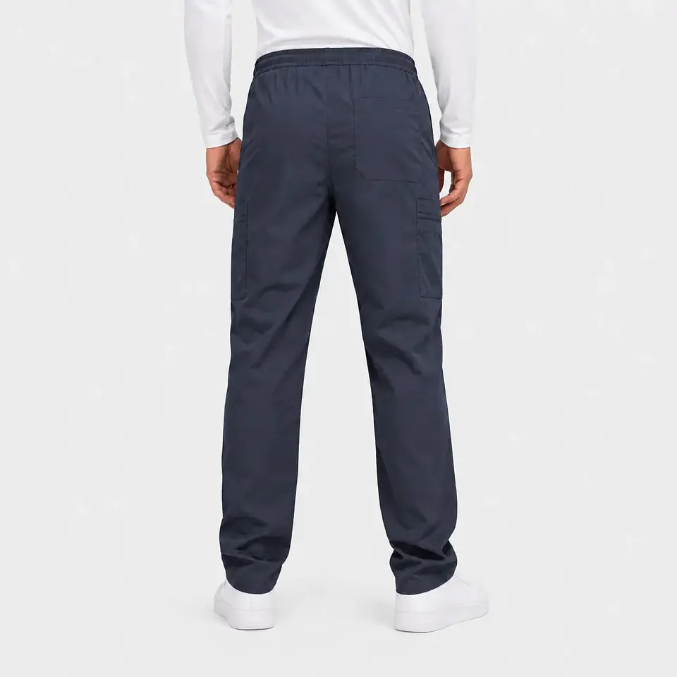 Pantalón Clínico Cargo Poplin Gris Hombre 4