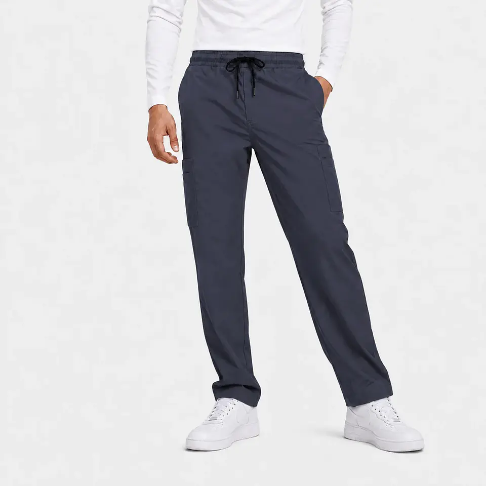 Pantalón Clínico Cargo Poplin Gris Hombre 1