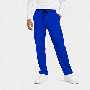 Pantalón Clínico Cargo Poplin Azul Rey Hombre