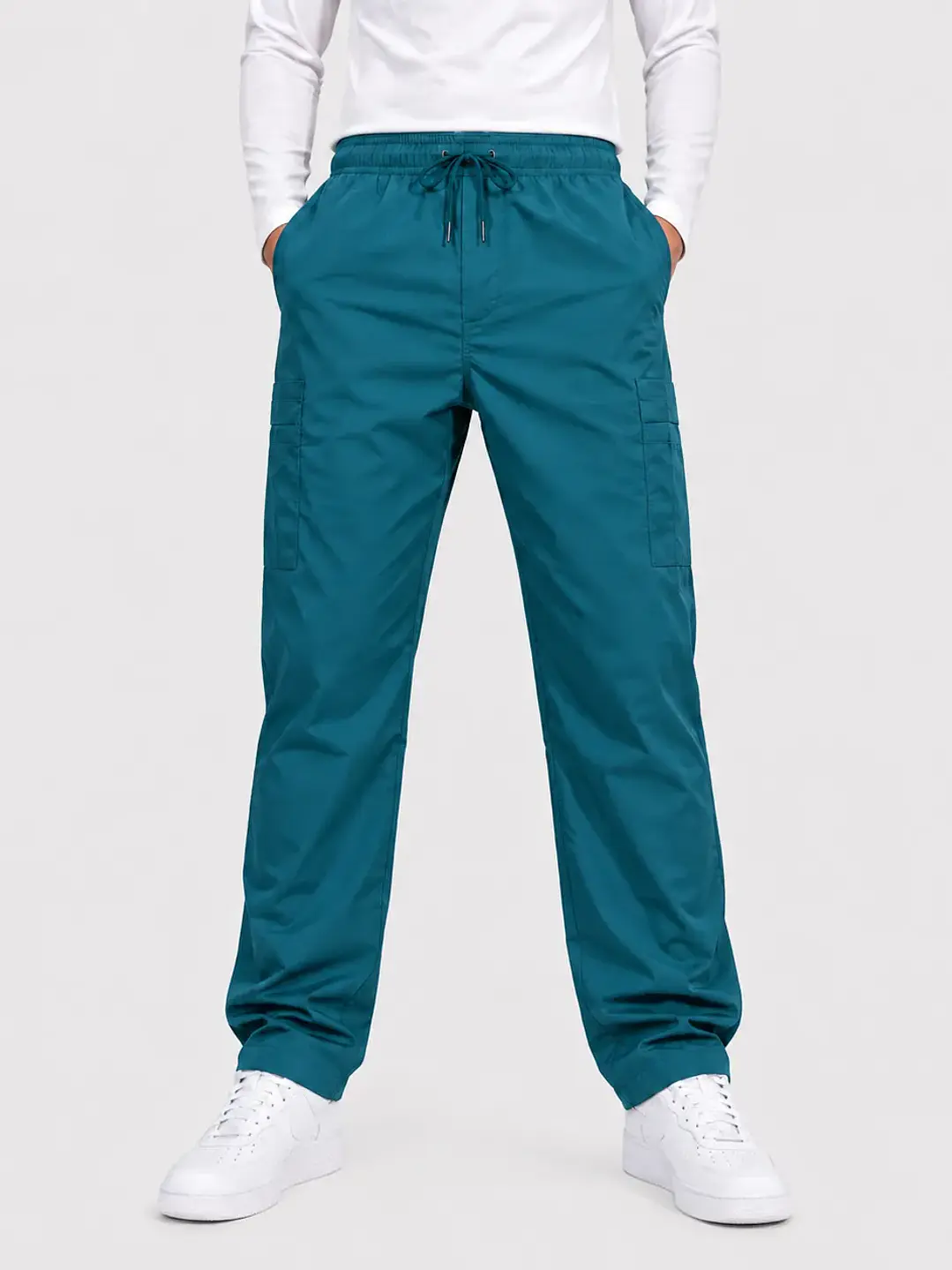 Pantalón Clínico Cargo Poplin Verde Petróleo Hombre - Uniformes clínicos Égida Chile
