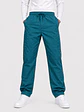 Pantalón Clínico Cargo Poplin Verde Petróleo Hombre - Miniatura 1