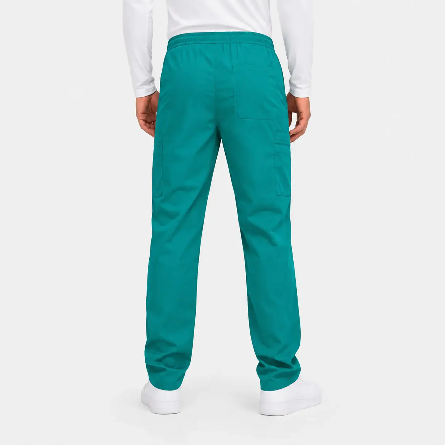 Pantalón Clínico Cargo Poplin Verde Quirúrgico Hombre 3