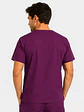 Polera Clínica Cargo Hombre Poplin Burdeo - Miniatura 2