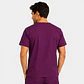 Polera Clínica Cargo Hombre Poplin Burdeo - Miniatura 2
