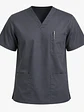 Polera Clínica Cargo Hombre Poplin Gris - Miniatura 4
