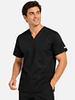Polera Clínica Cargo Hombre Poplin Negra - Miniatura 1