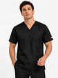 Polera Clínica Cargo Hombre Poplin Negra - Miniatura 3