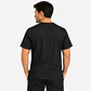 Polera Clínica Cargo Hombre Poplin Negra - Miniatura 2