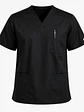Polera Clínica Cargo Hombre Poplin Negra - Miniatura 4