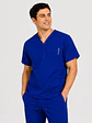 Polera Médica Cargo Hombre Cuello en V Antifluido Azul Rey | Egida - Miniatura 1