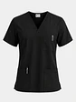 Polera Médica Cargo Hombre Cuello en V Antifluido Negro | Egida - Miniatura 3