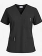 Polera Médica Cargo Hombre Cuello en V Antifluido Gris | Egida - Miniatura 3