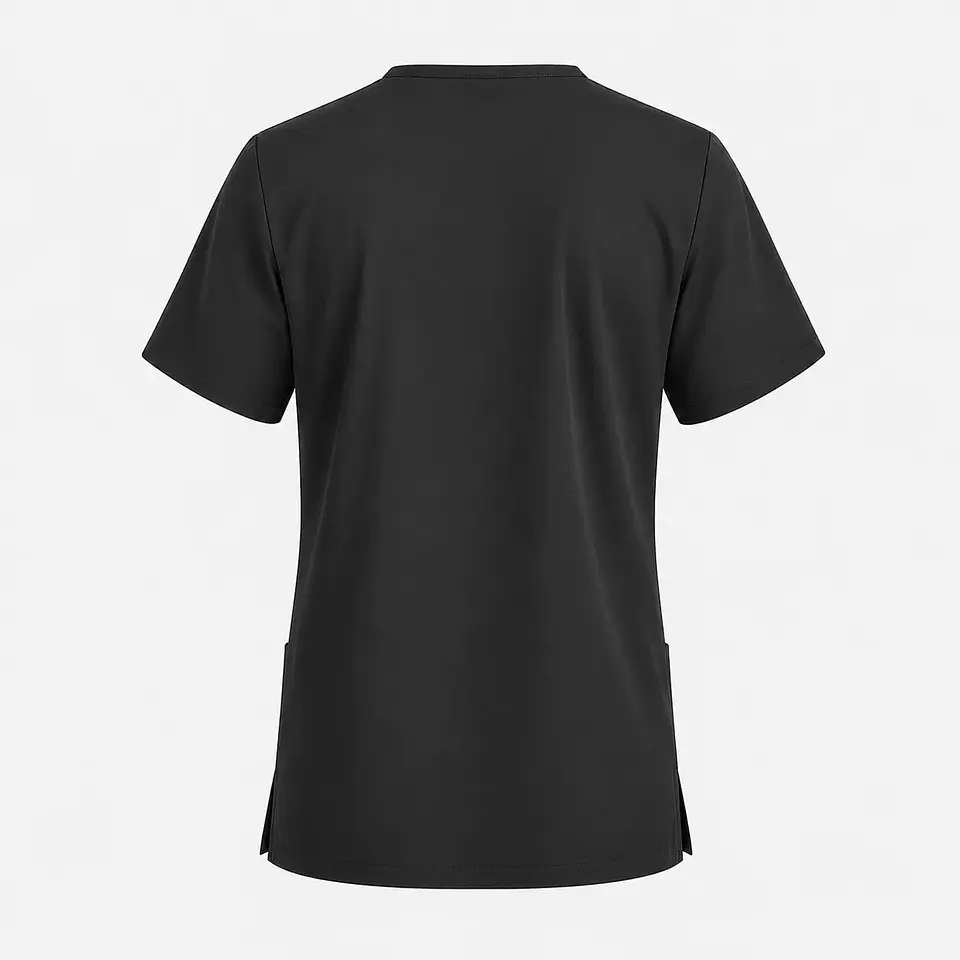 Polera Médica Cargo Hombre Cuello en V Antifluido Gris | Egida 4