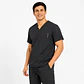 Polera Médica Cargo Hombre Cuello en V Antifluido Gris | Egida - Miniatura 1