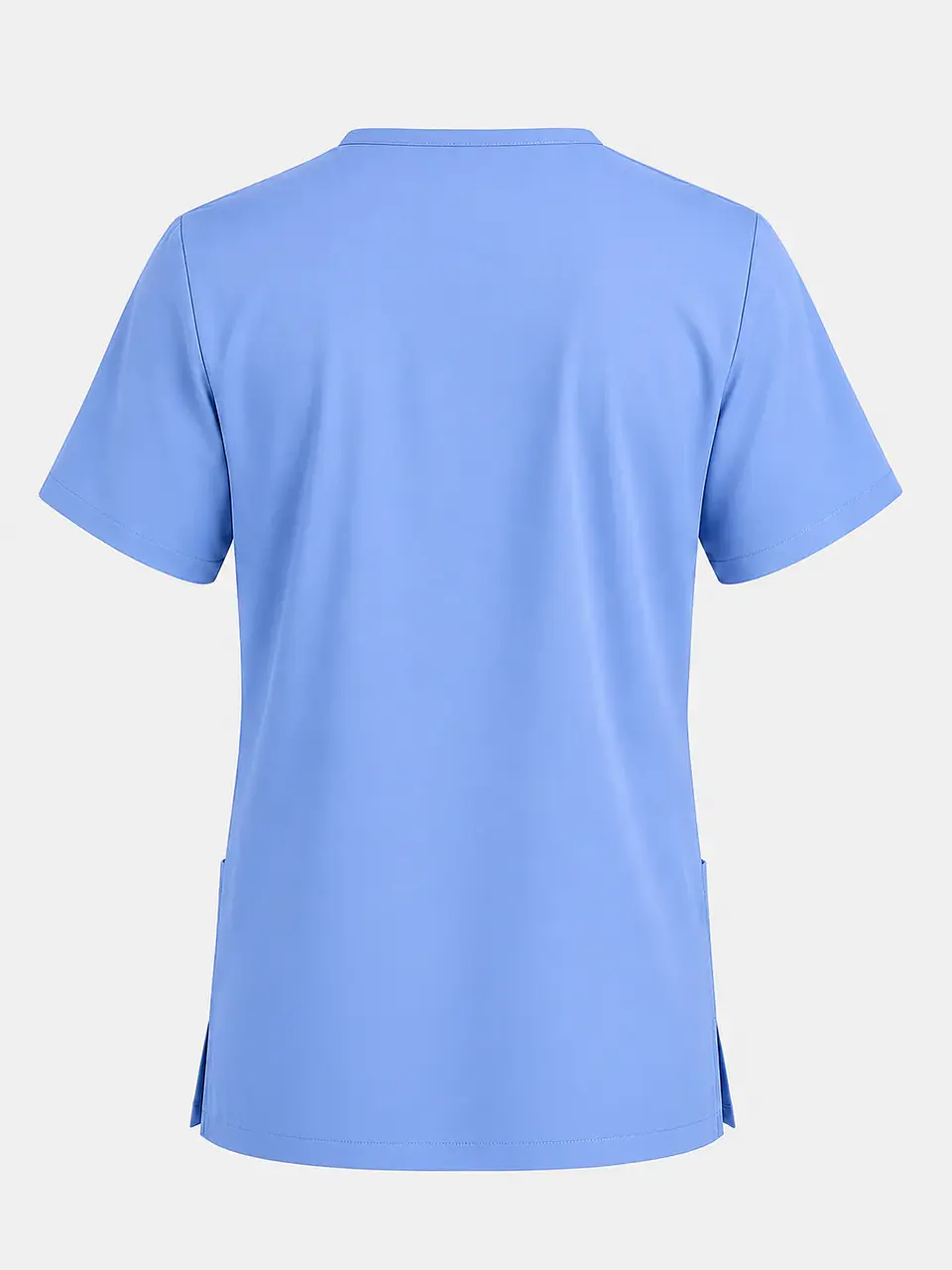 Polera Médica Cargo Hombre Cuello en V Antifluido Celeste | Egida 3
