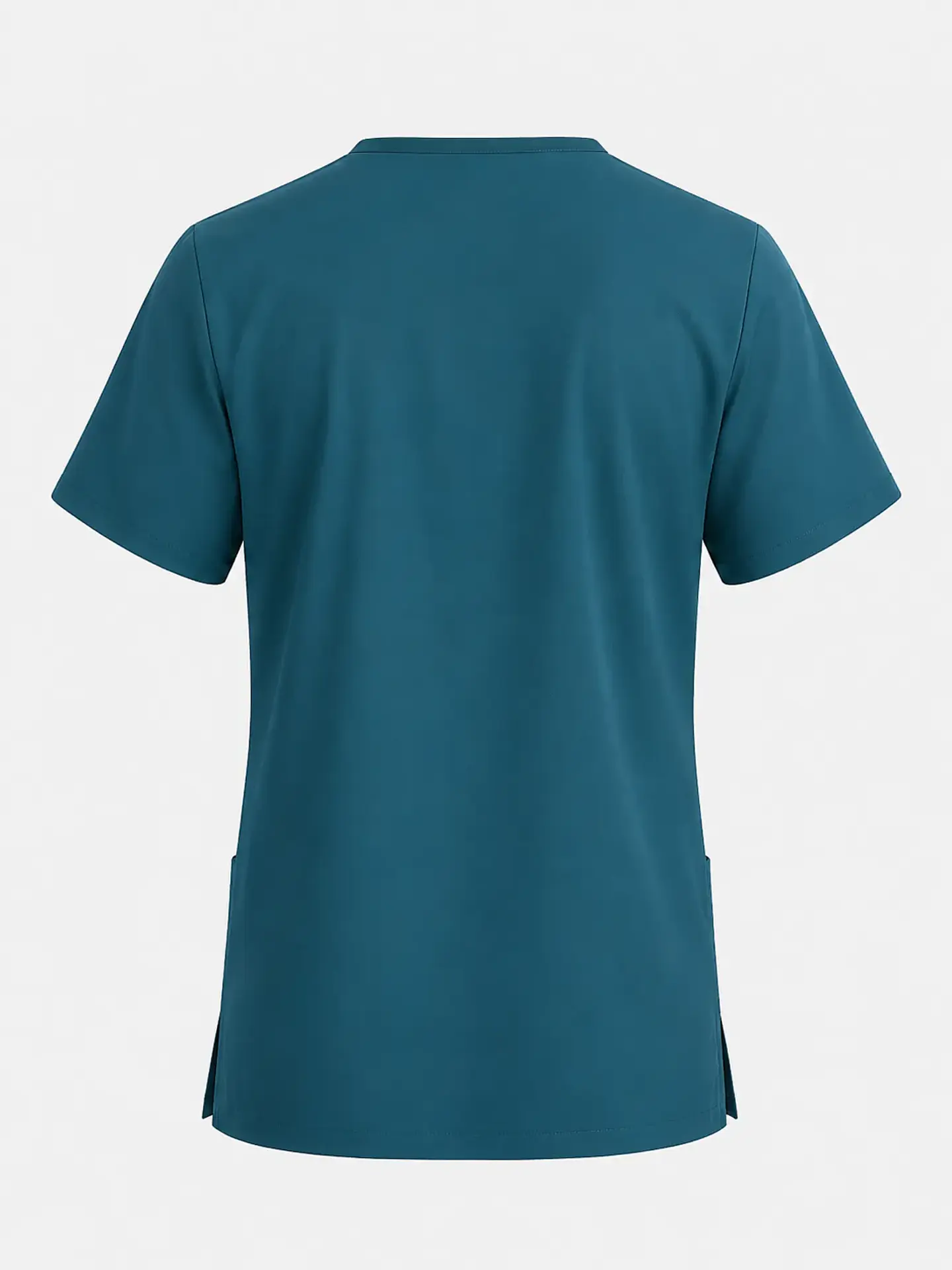 Polera Médica Cargo Hombre Cuello en V Antifluido Verde Petroleo | Egida 4