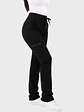 Pantalón Clínico Cargo Recto Hana Mujer Negro Antifluido | Linea Aesthetic - Miniatura 1