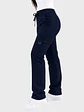 Pantalón Clínico Cargo Recto Hana Mujer Azul Marino Antifluido | Linea Aesthetic - Miniatura 2