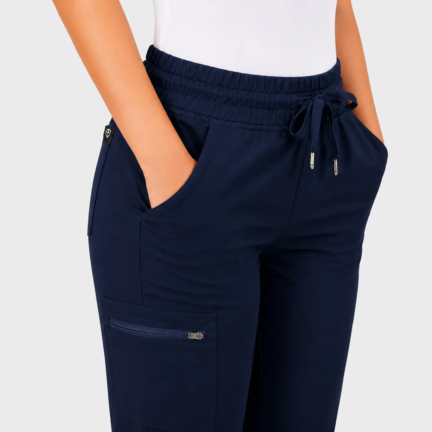 Pantalón Clínico Recto Hana Mujer Azul Marino Antifluido | Linea Aesthetic 3