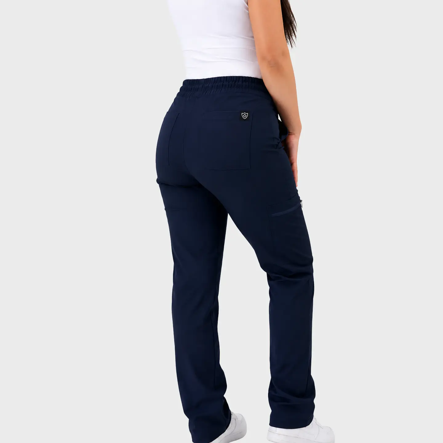 Pantalón Clínico Recto Hana Mujer Azul Marino Antifluido | Linea Aesthetic 4