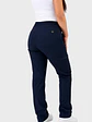 Pantalón Clínico Cargo Recto Hana Mujer Azul Marino Antifluido | Linea Aesthetic - Miniatura 4