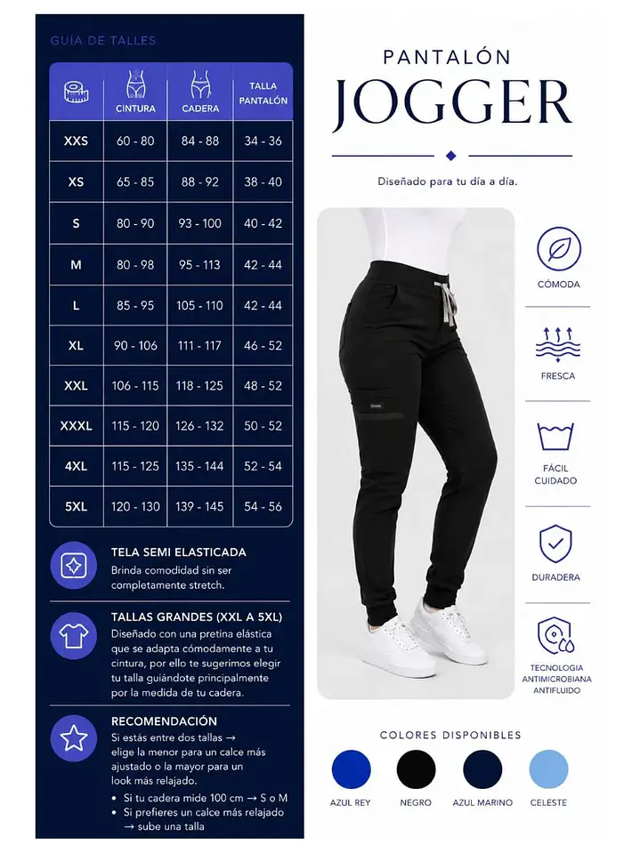 Pantalon Jogger Azul Rey  – Línea Aesthetic 3