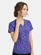 Blusa Médica Estampada  Destello Lavanda Mujer  cuello en V  - Miniatura 2