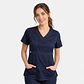 Blusa Clínica Cargo Azul Marino Costuras Fucsia Mujer | Egida - Miniatura 1
