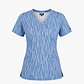 Blusa Médica Estampada Glaciar Turquesa - Miniatura 3