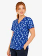 Blusa Médica Estampada Pixel Azul Mujer  - Miniatura 2