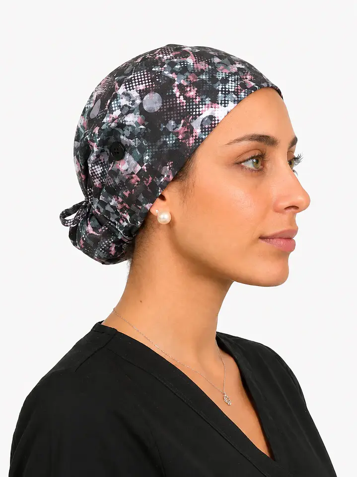 Gorro Médico  Estampado Galaxia Mujer  3