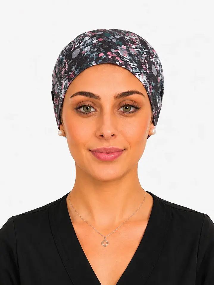 Gorro Médico  Estampado Galaxia Mujer  2