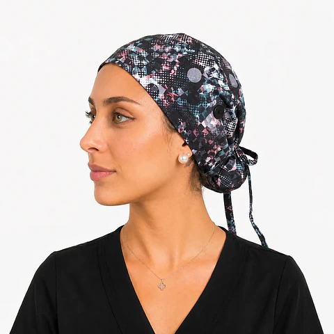 Gorro Médico  Estampado Galaxia Mujer 