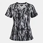 Blusa Médica Estampada Bosque Ceniza Negro Gris Mujer  - Miniatura 3