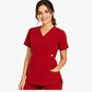 Blusa Clínica Cargo Antifluido color Rojo Italiano  para Mujer - Miniatura 2