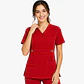 Blusa Clínica Cargo Antifluido color Rojo Italiano  para Mujer - Miniatura 1
