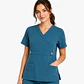 Blusa Clínica Cargo Antifluido Elasticado color Verde Petróleo para Mujer - Miniatura 1