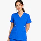 Blusa Clínica Cargo Antifluido Elasticado color Azul Vibes para Mujer - Miniatura 2