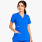 Blusa Clínica Cargo Antifluido Elasticado color Azul Vibes para Mujer - Miniatura 1