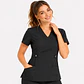 Blusa Clínica Cargo Antifluido Elasticada color Gris para Mujer - Miniatura 1