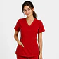 Blusa Clínica Cargo Antifluido Elasticada color Rojo Italiano  para Mujer - Miniatura 2