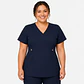Blusa Clínica Cargo Antifluido Elasticada color Azul Marino para Mujer - Miniatura 3