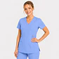 Blusa Clínica Cargo  Antifluido Elasticada Celeste para Mujer - Miniatura 1